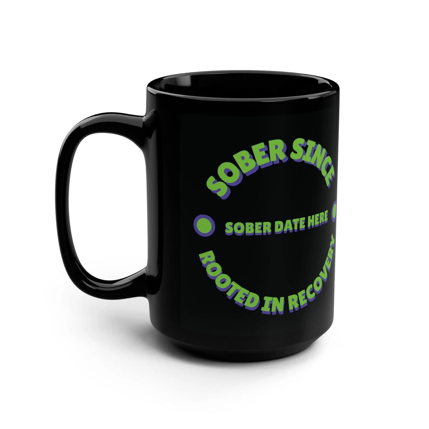 Inspirational Recovery “Do the Thing” Sober Mug, One Damn Day at a Time + Custom Date Printify