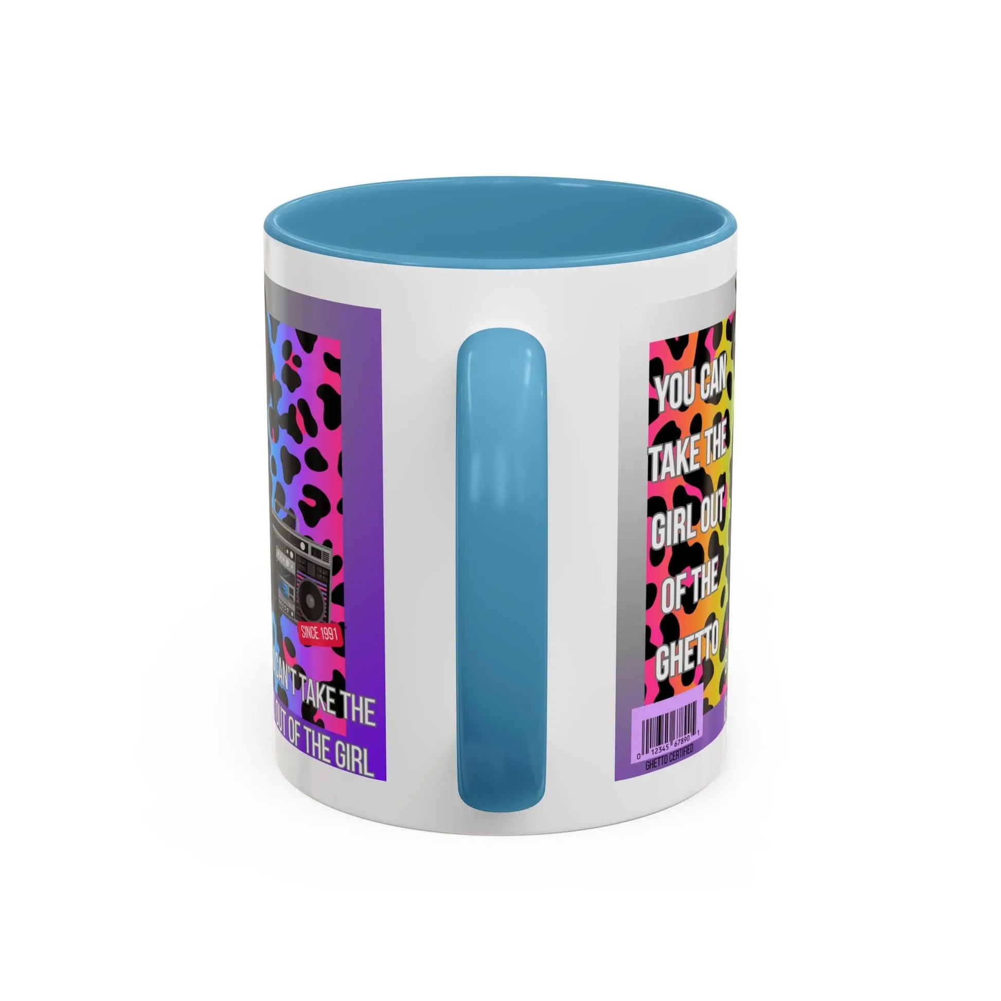 Funny Accent Mug, 8 Colors - You Can Take the Girl Out of the Ghetto Mug Printify