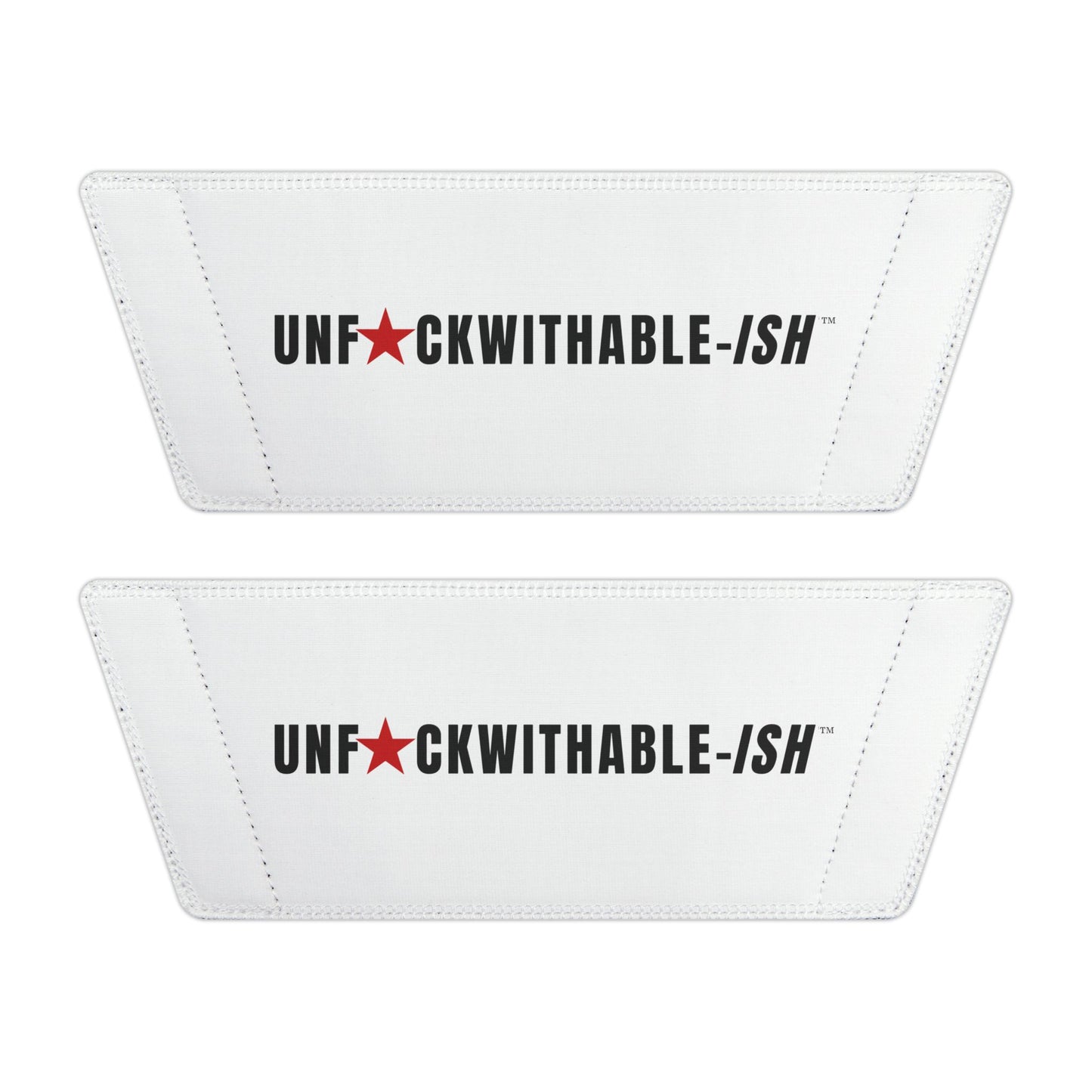 UNF★CKWITHABLE-ISH™ Men's Adjustable Slides White/ Red Star