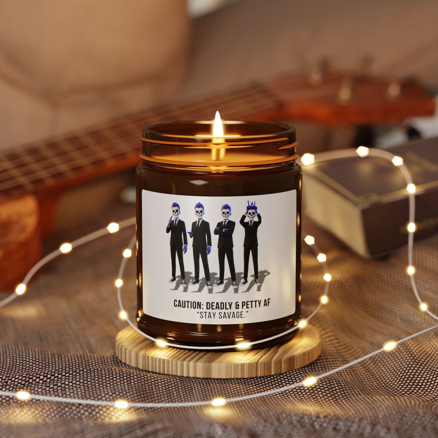 Funny BeanJamin Soy Candle, "Stay Savage"