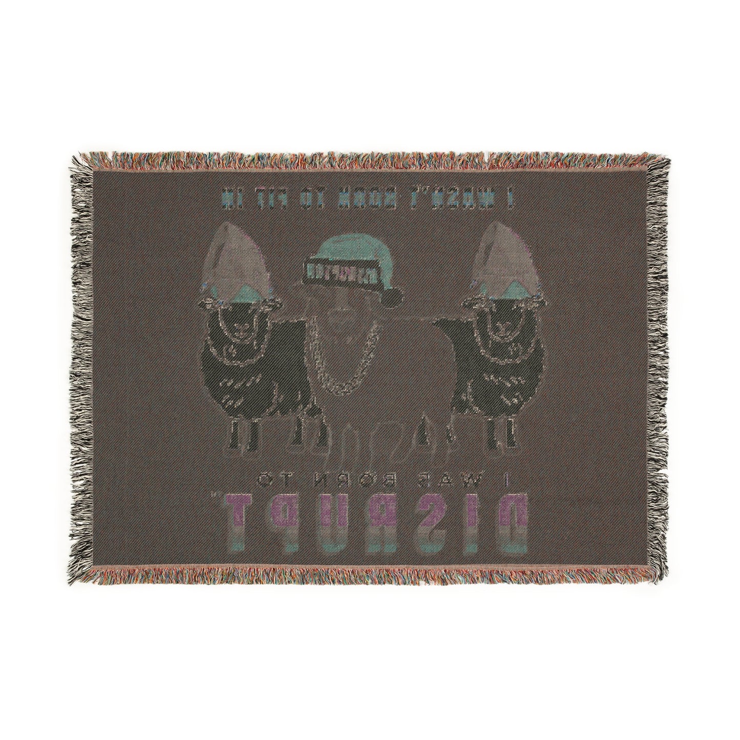 Born To Disrupt Woven Blanket – Holiday Rebel LIMITED Edition