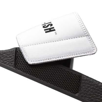 UNF★CKWITHABLE-ISH™ Men's Adjustable Slides White/ Red Star