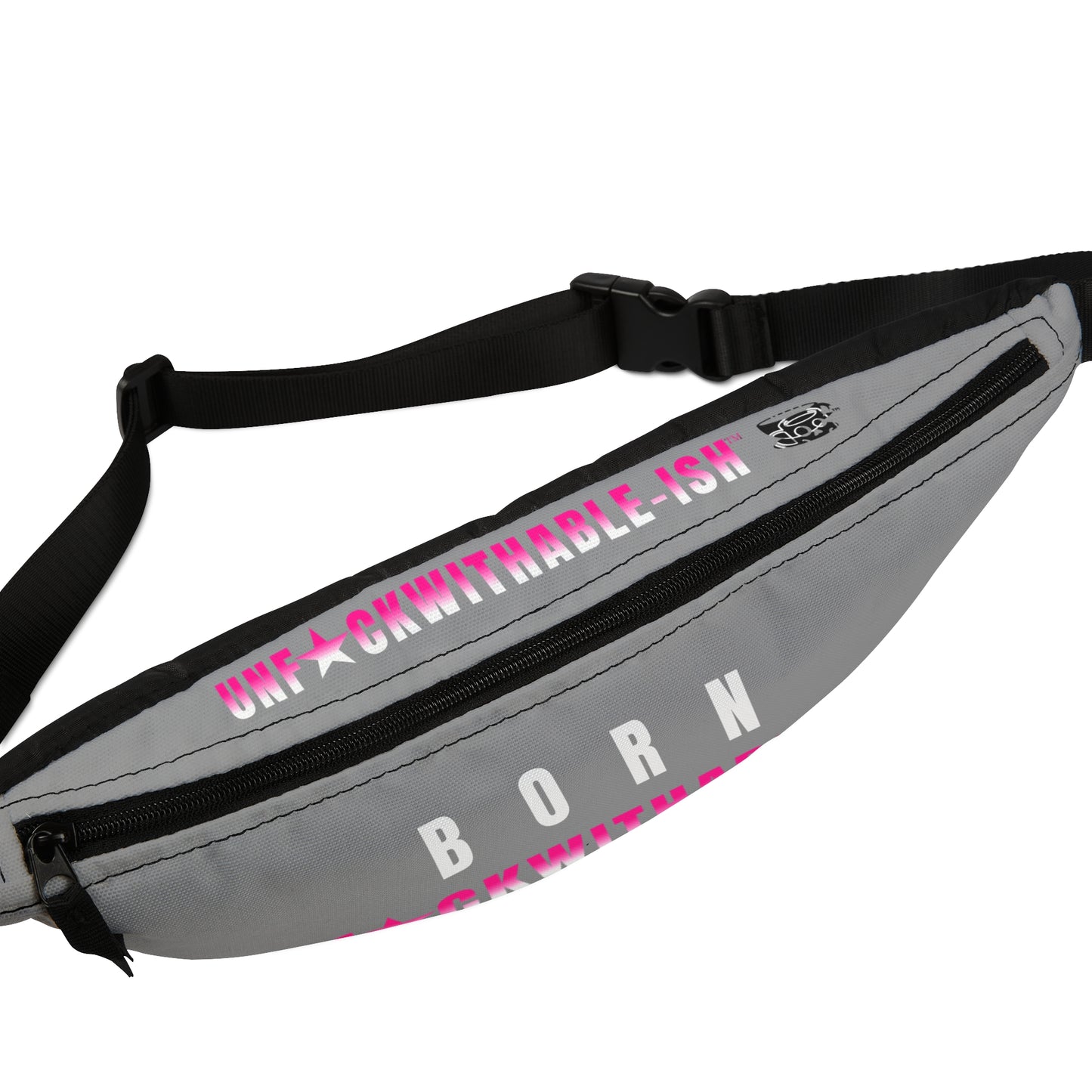 UNF★CKWITHABLE-ISH™ Fanny - Customizable Est Year, Grey & Hot Pink