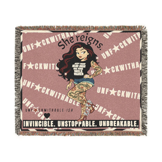UNF★CKWITHABLE-ISH™ Skarlitt, Woven Blanket/Wall Tapestry