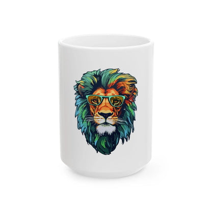Inspirational Ceramic Mug, Lion Lovers Printify