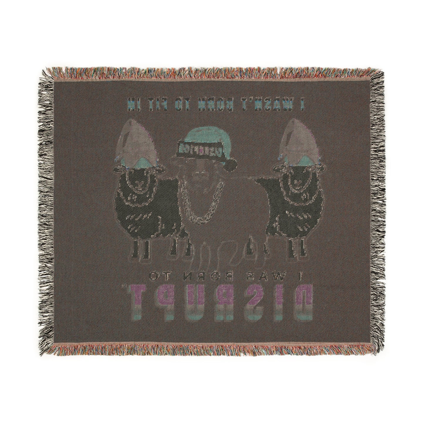 Born To Disrupt Woven Blanket – Holiday Rebel LIMITED Edition