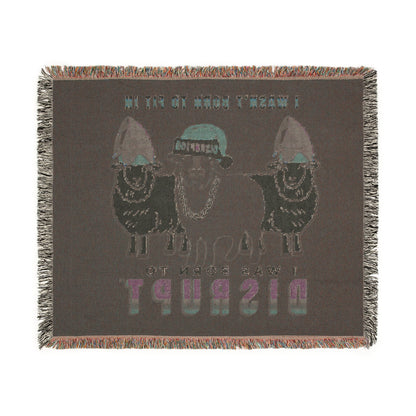 Born To Disrupt Woven Blanket – Holiday Rebel LIMITED Edition