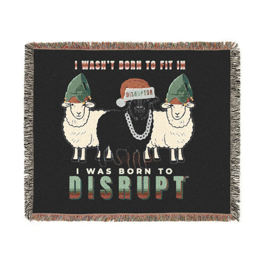 Born To Disrupt Woven Blanket – Holiday Rebel LIMITED Edition