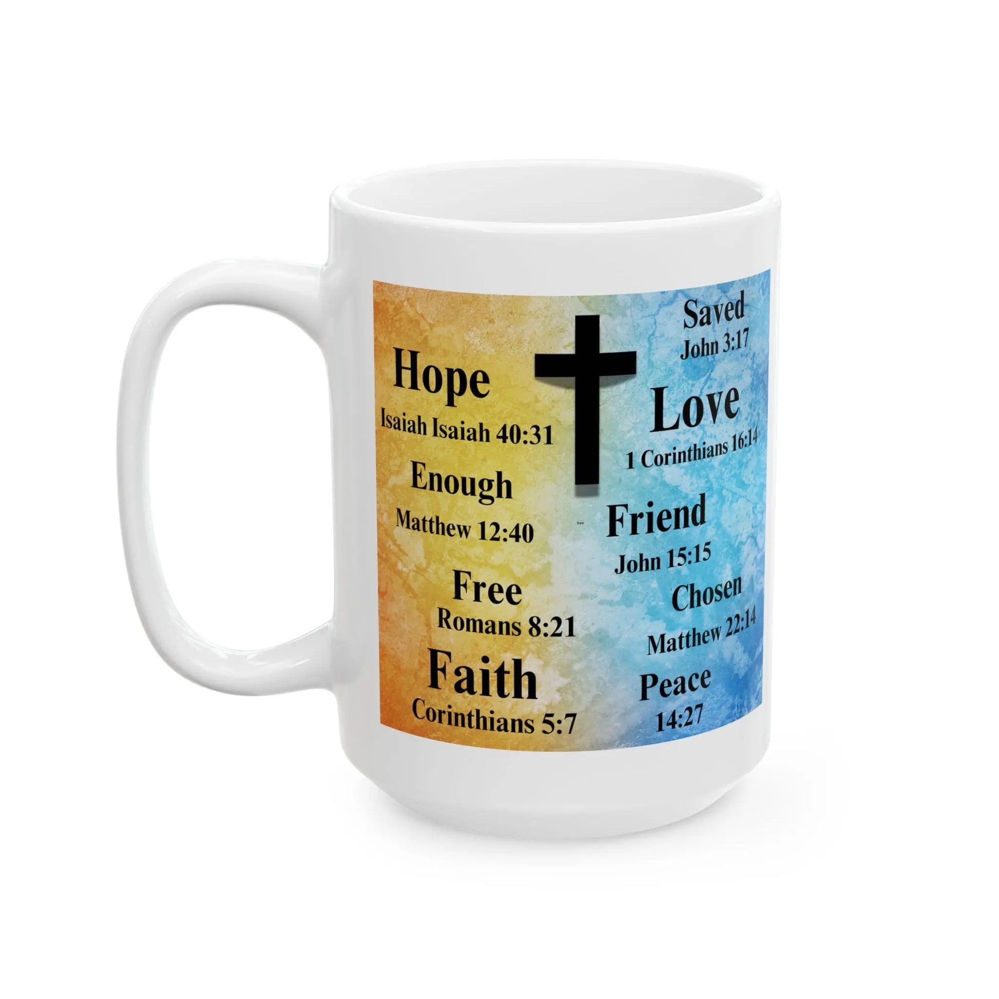 Spirituality Ceramic Mug, Bible Verses Printify