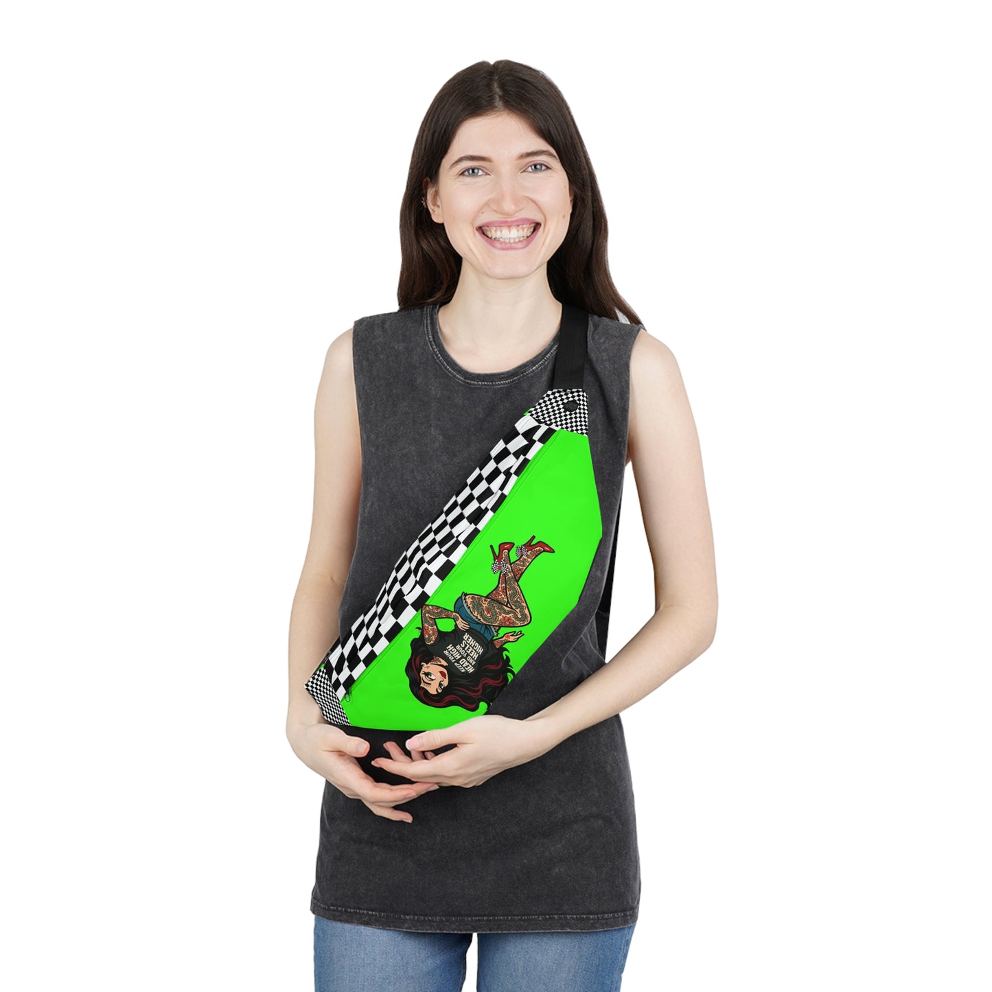 Tattooed Skarlitt Large Fanny Pack, Retro Rebel Limited Edition Colors