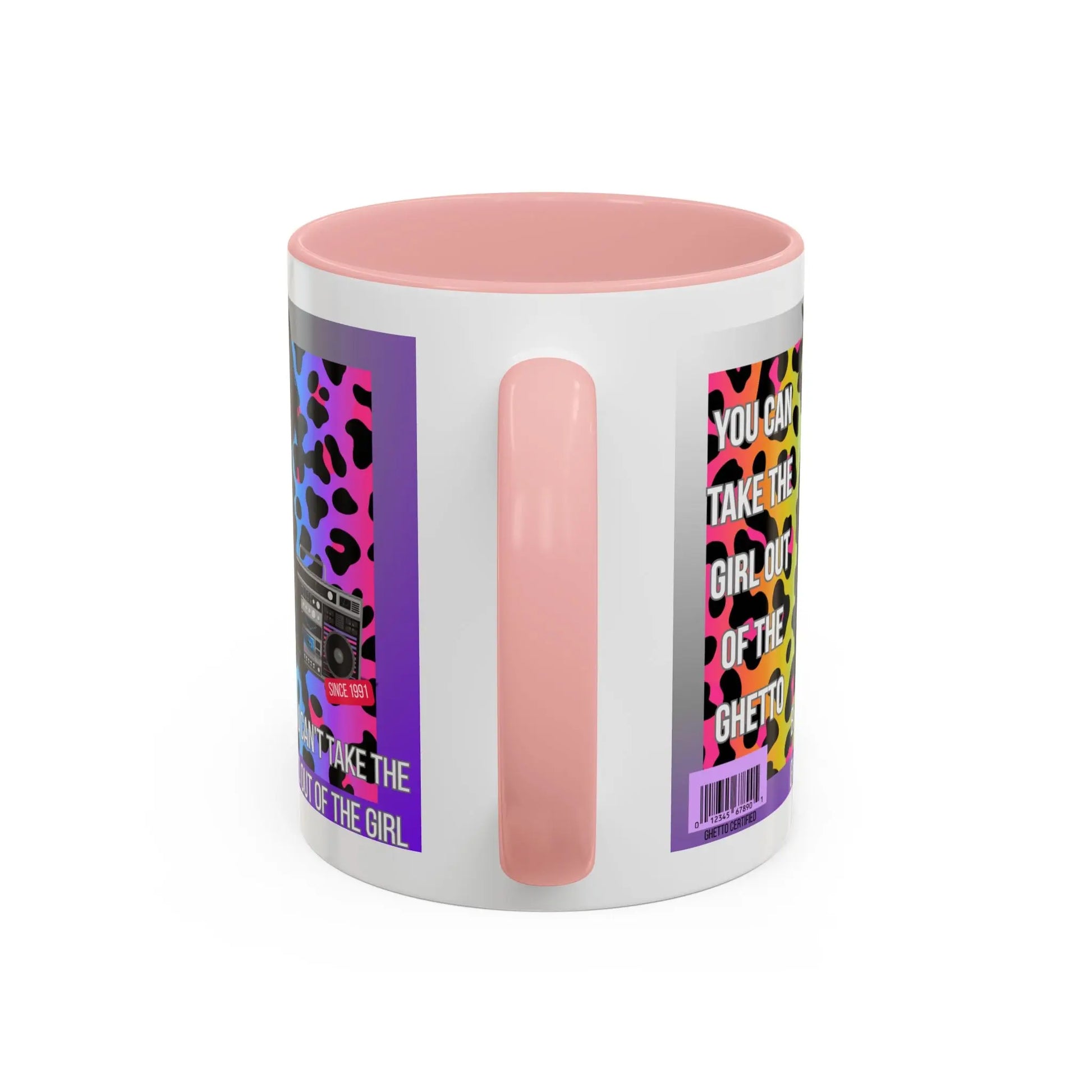 Funny Accent Mug, 8 Colors - You Can Take the Girl Out of the Ghetto Mug Printify