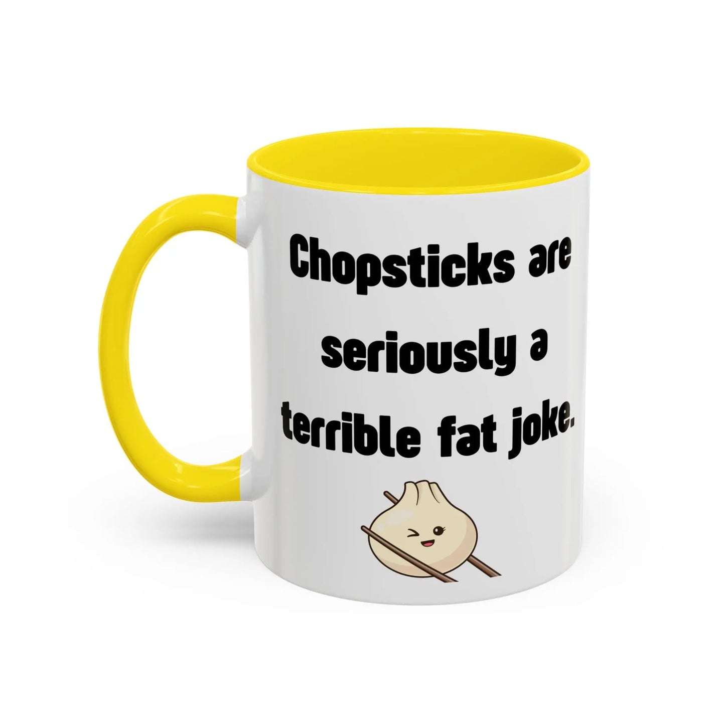 Funny Ceramic Mug, Fat Jokes Printify