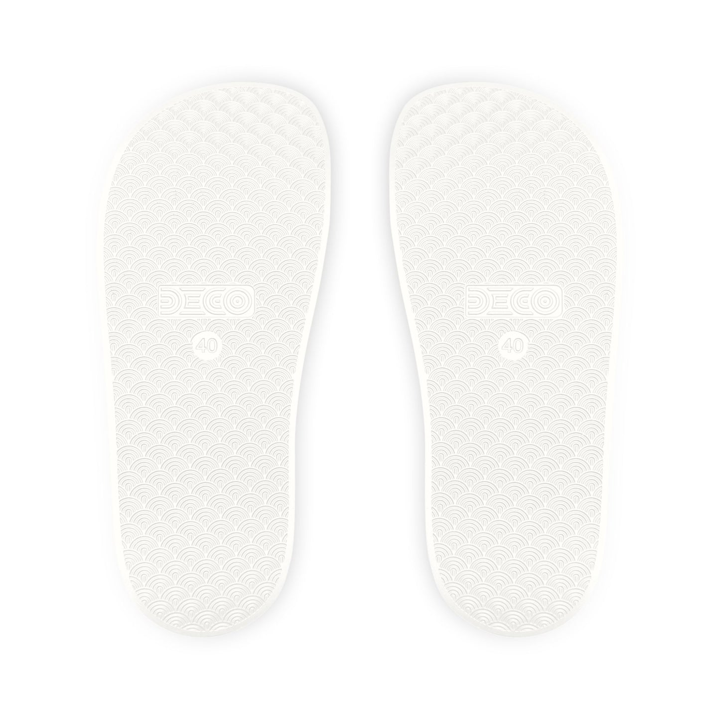 UNF★CKWITHABLE-ISH™ Men's Adjustable Slides White/ Red Star