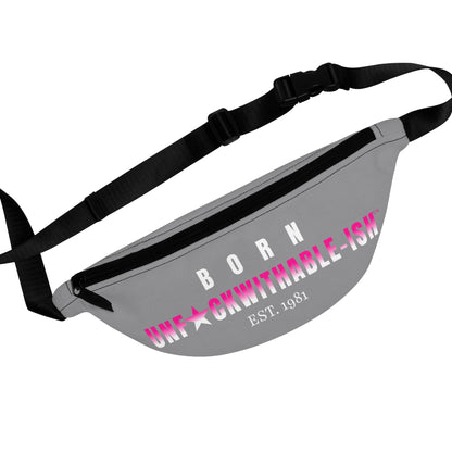 UNF★CKWITHABLE-ISH™ Fanny - Customizable Est Year, Grey & Hot Pink