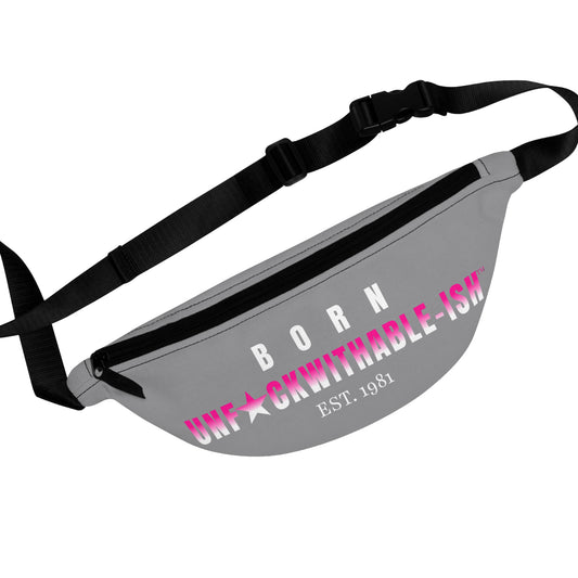 UNF★CKWITHABLE-ISH™ Fanny - Customizable Est Year, Grey & Hot Pink
