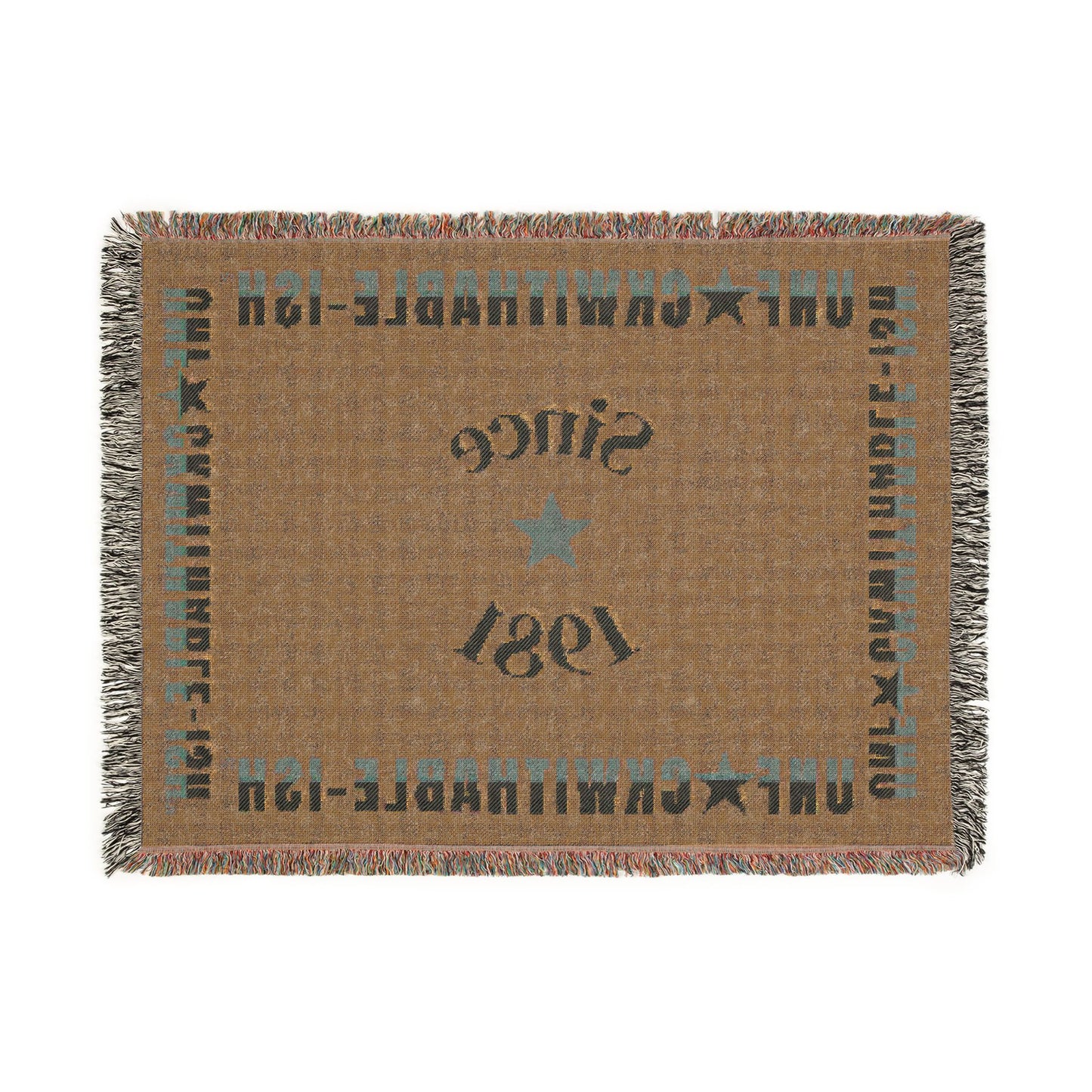 Invincible. Unbreakable. Unstoppable. Woven Blanket – Inspirational Throw