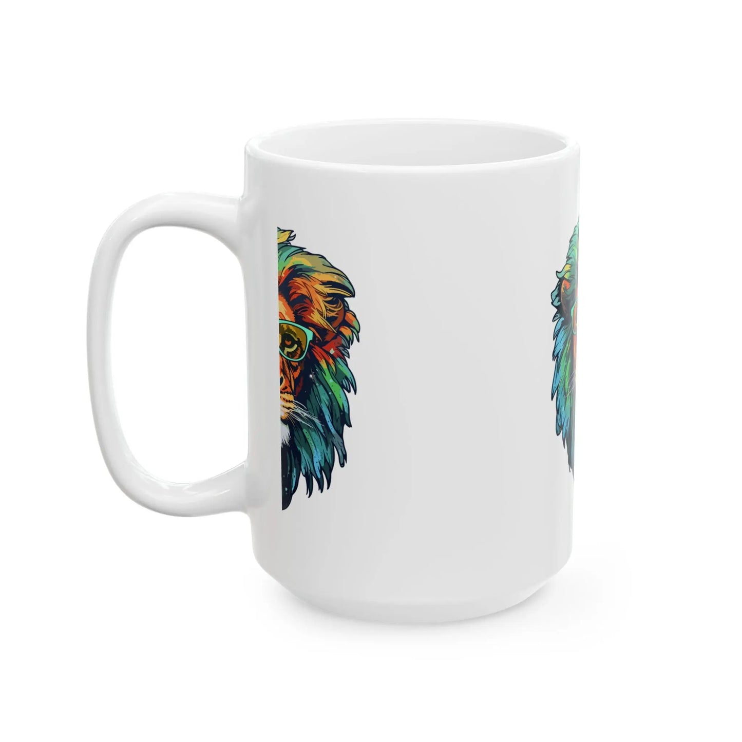 Inspirational Ceramic Mug, Lion Lovers Printify