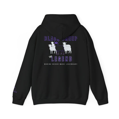 Black Sheep The Legend Hooded Sweatshirt, Unisex Feminine Cut