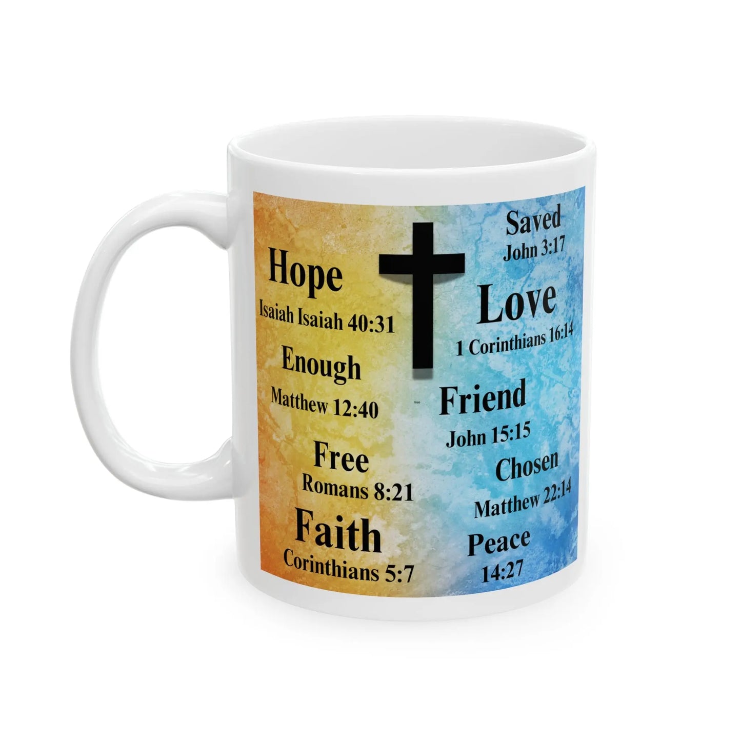 Spirituality Ceramic Mug, Bible Verses Printify