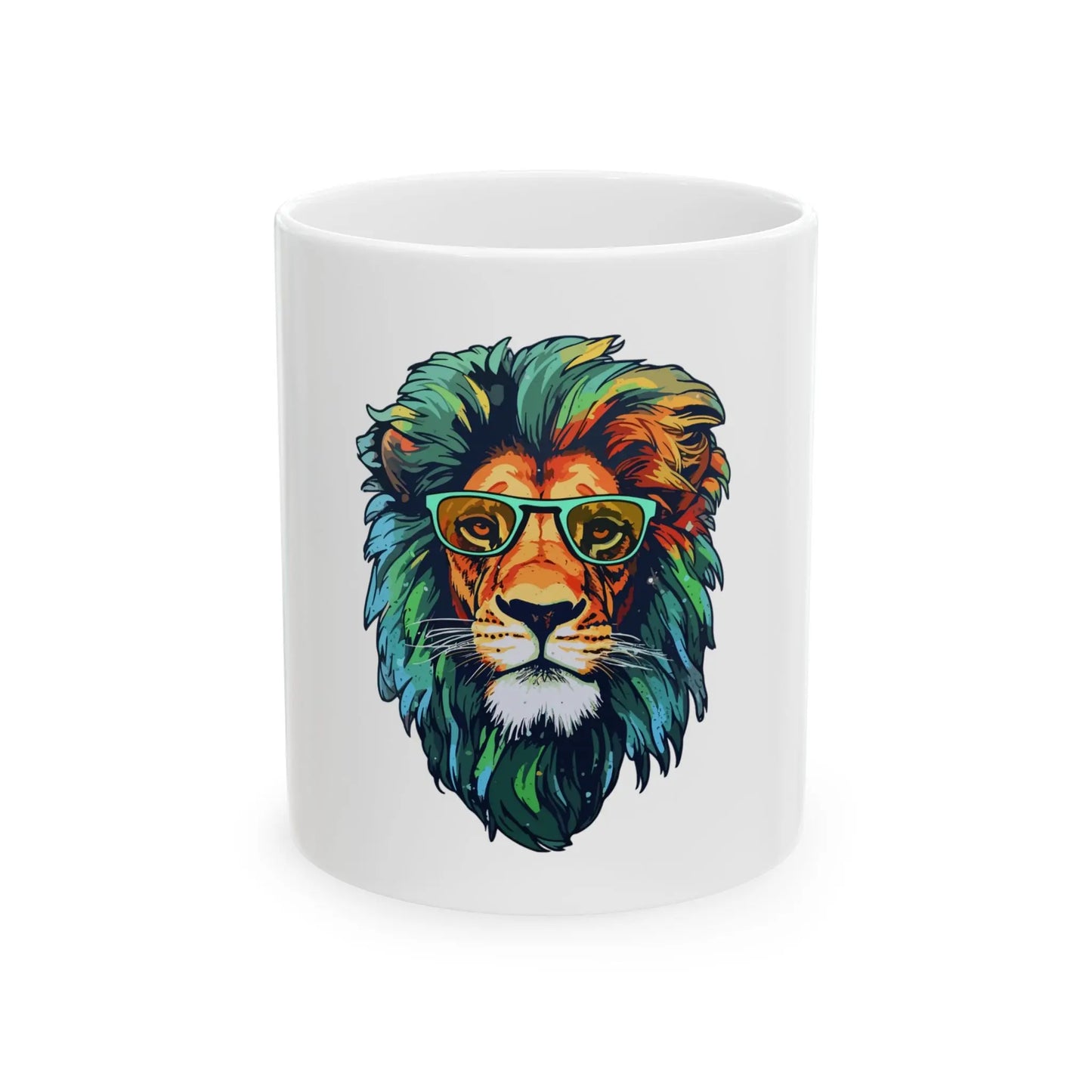 Inspirational Ceramic Mug, Lion Lovers Printify