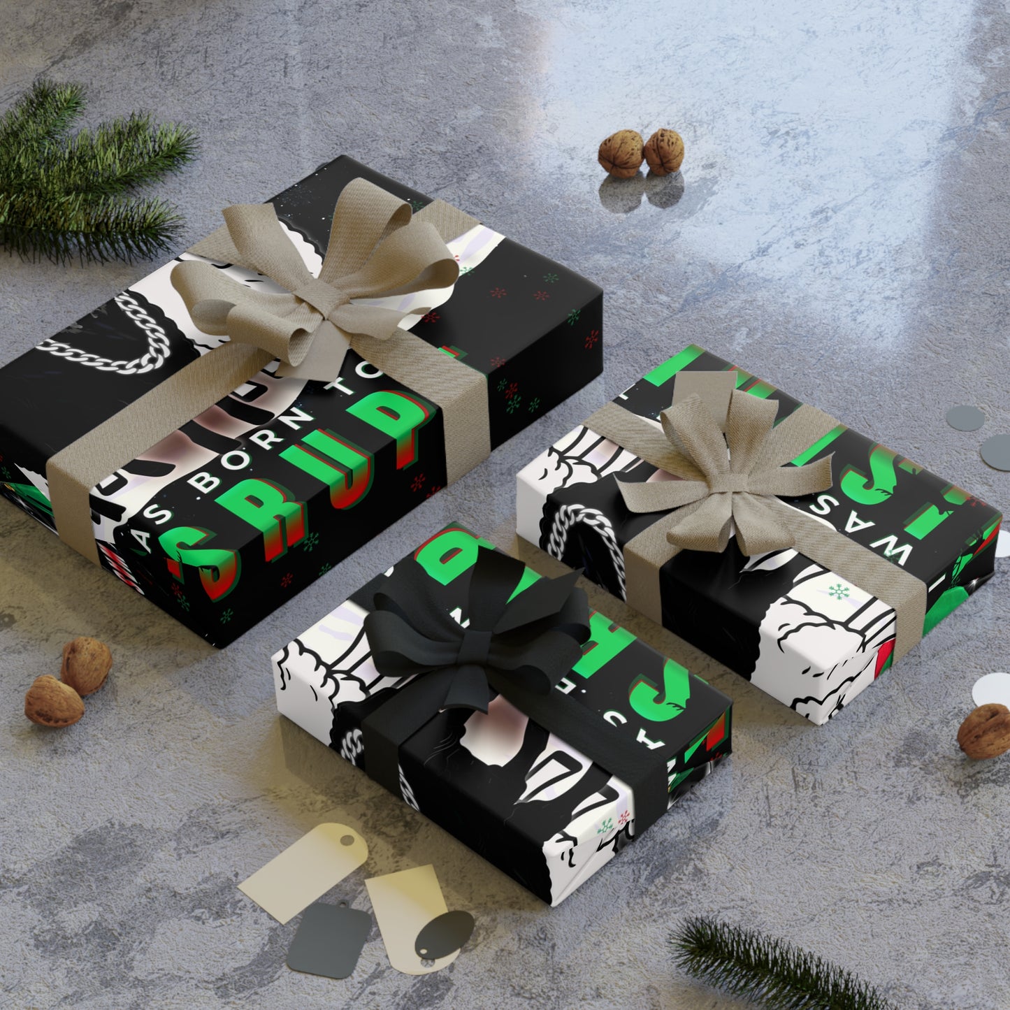 The Disruptor – Black Sheep Savage Holiday Wrap Paper