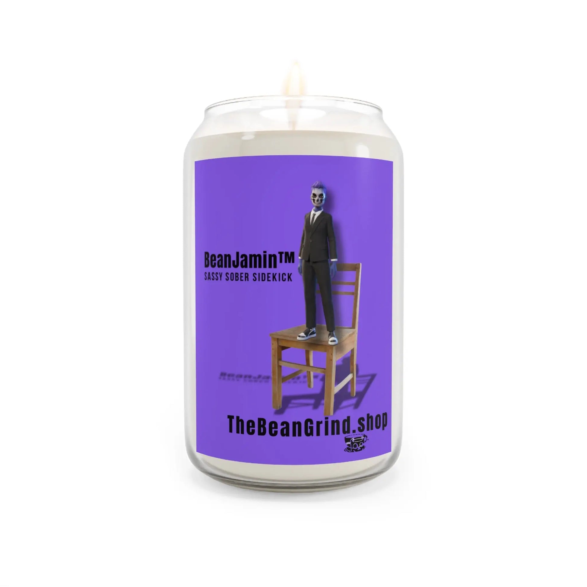 Sobriety & Funny Scented Candle - Featuring BeanJamin, Sober Sidekick + Secret Bonus Printify