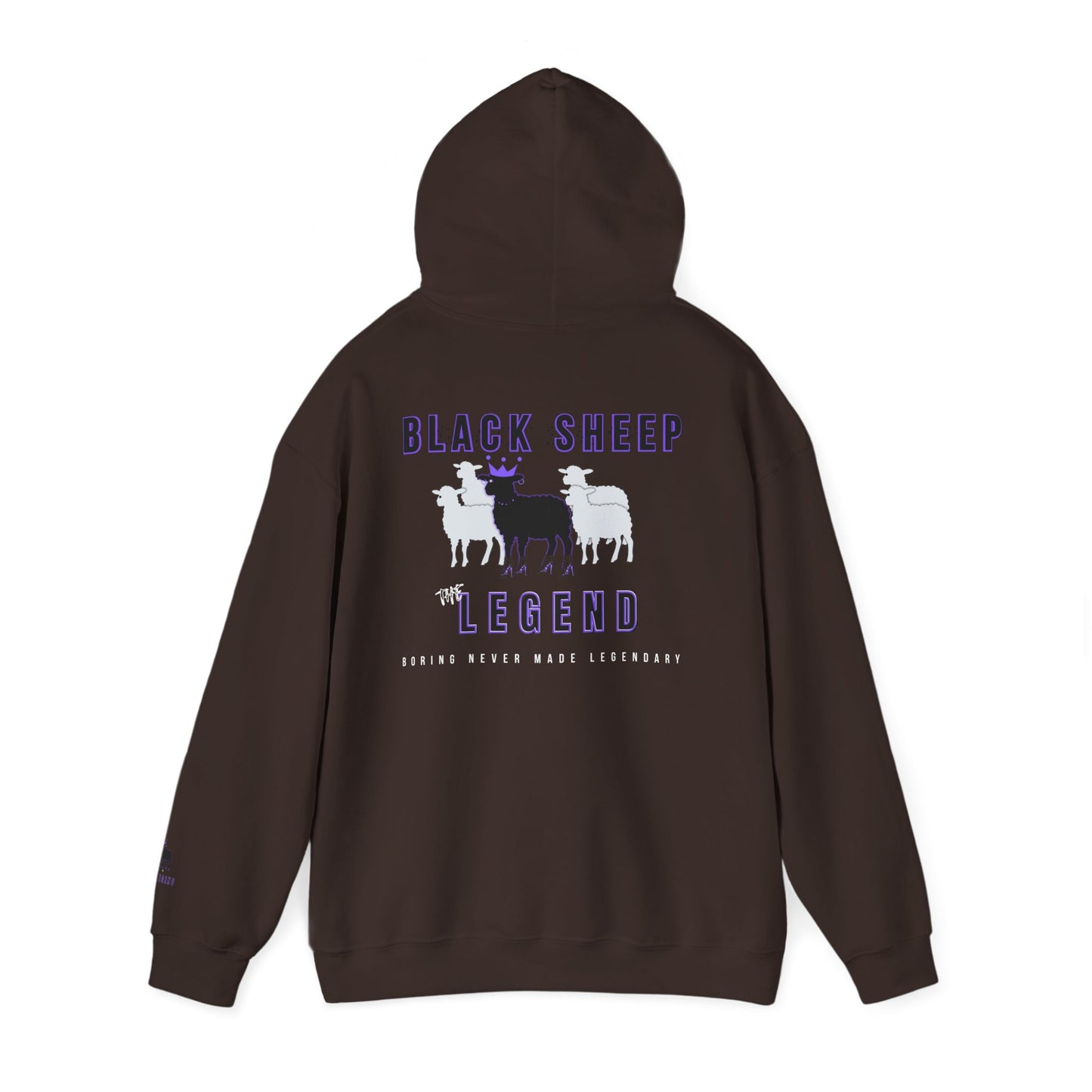 Black Sheep The Legend Hooded Sweatshirt, Unisex Feminine Cut