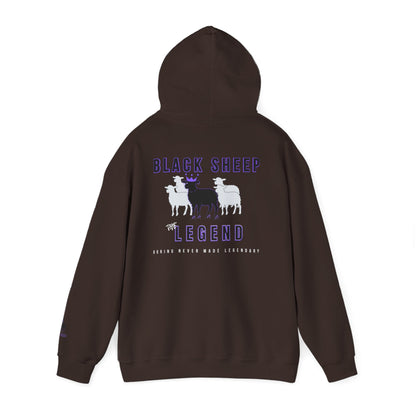 Black Sheep The Legend Hooded Sweatshirt, Unisex Feminine Cut