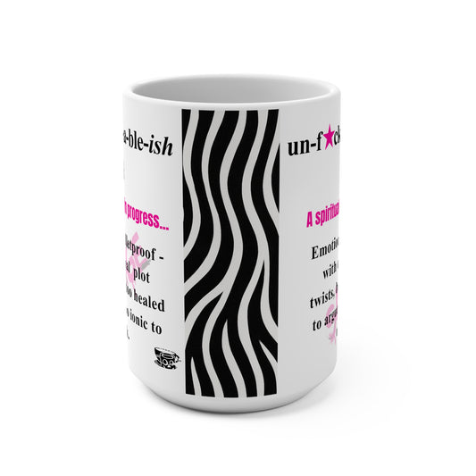Funny UNF★CKWITHABLE-ISH Rebel Mug, Hot Pink with Definition