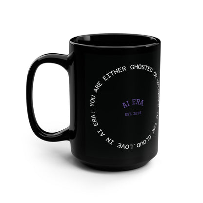 Funny Black Mug, AI Love