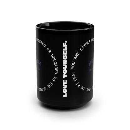Funny Black Mug, AI Love