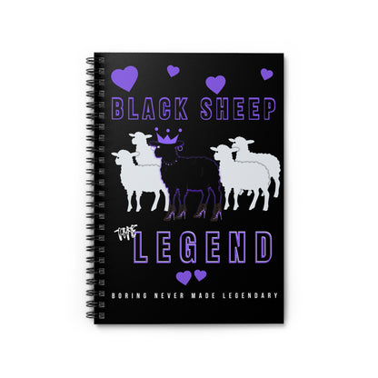 Black Sheep Energy Notebook – Spiral Journal for Rebels