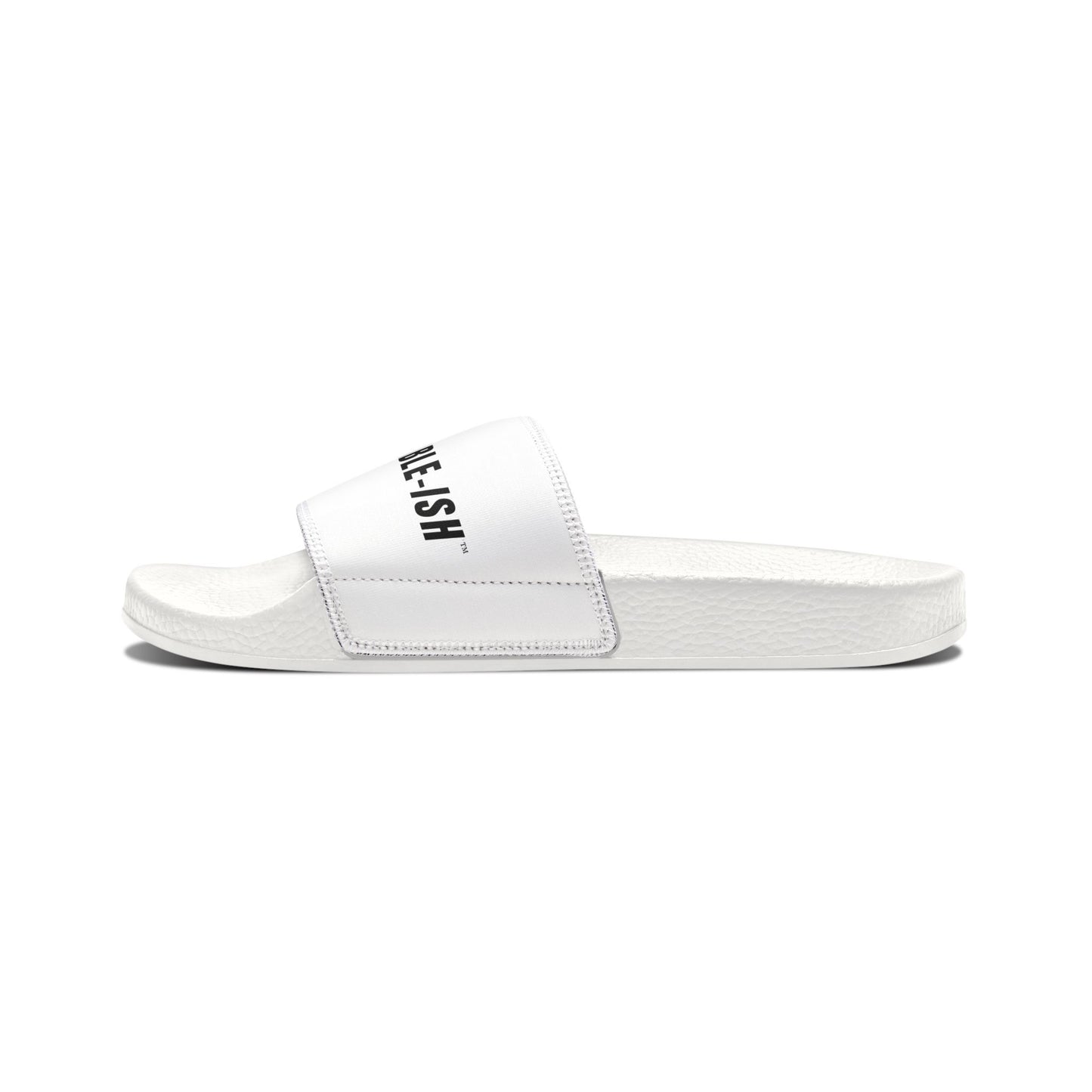 UNF★CKWITHABLE-ISH™ Men's Adjustable Slides White/ Red Star