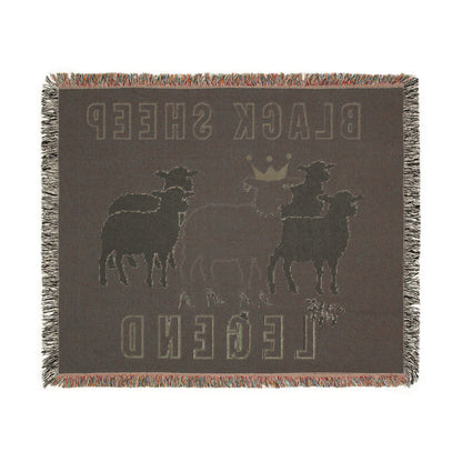 Black Sheep The Legend Oversized Woven Throw Blanket 80x60