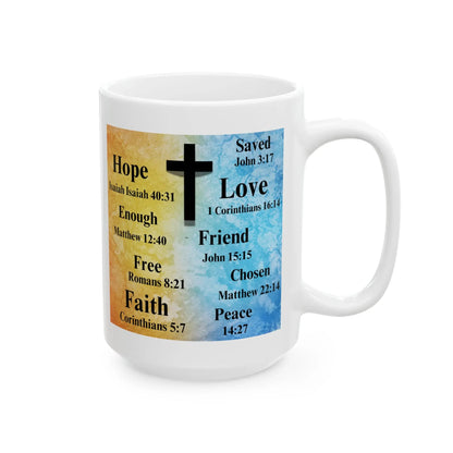 Spirituality Ceramic Mug, Bible Verses Printify