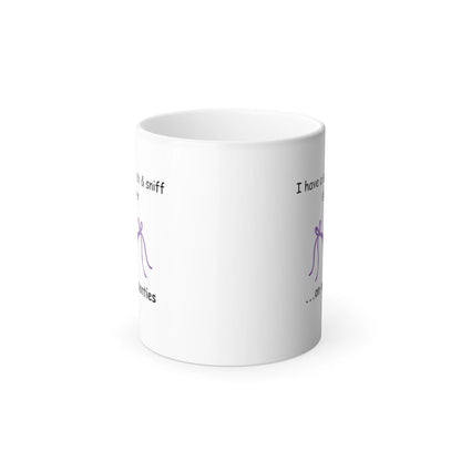 Funny Hidden Message Mug, Sticker On My Panties Printify