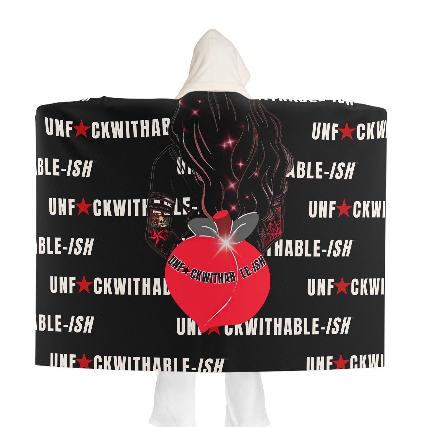 UNF★CKWITHABLE-ISH™ Skarlitt’s Bum Hooded/Wearable Sherpa Blanket