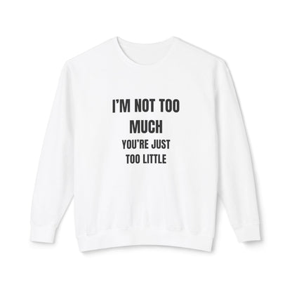 Adult Humor Crewneck Sweatshirt - Fun Size F*ck Boys Printify