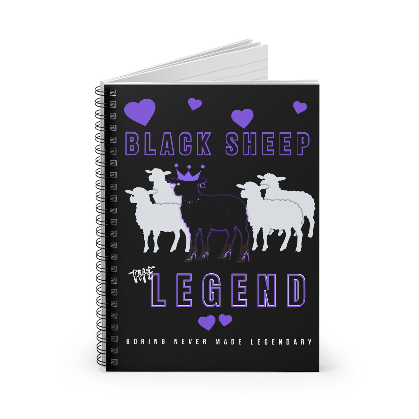 Black Sheep Energy Notebook – Spiral Journal for Rebels