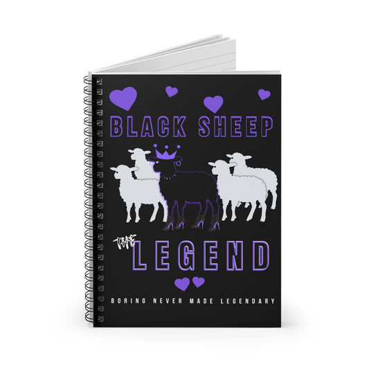 Black Sheep Energy Notebook – Spiral Journal for Rebels