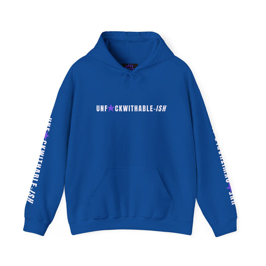 UNF★CKWITHABLE-ISH™ Unisex Hoodie, Graphic Sleeves Purple Star Edition