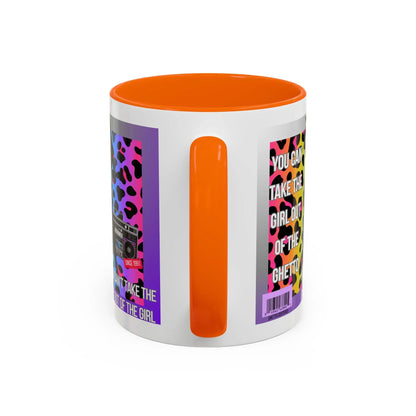 Funny Accent Mug, 8 Colors - You Can Take the Girl Out of the Ghetto Mug Printify