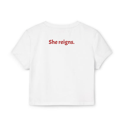 Rebel Tattoo Babe Crop Top Tee – Hold Your Head High, Heels Higher