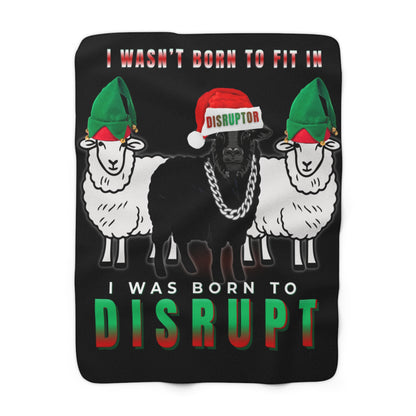 Christmas Throw Blanket Limited Edition, Black Sheep