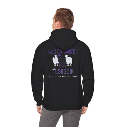 Black Sheep The Legend Hooded Sweatshirt, Unisex Feminine Cut