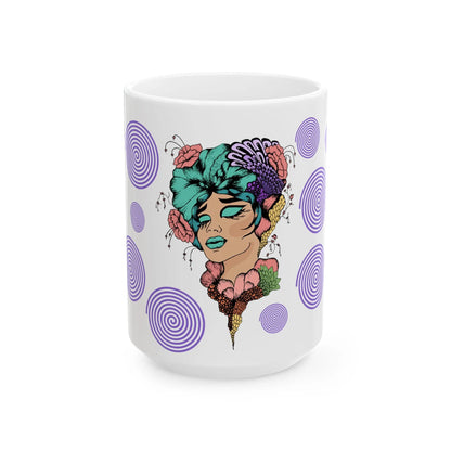 Inspirational Ceramic Mug, Good Energy Printify