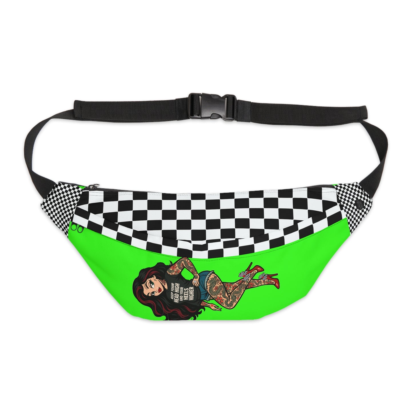 Tattooed Skarlitt Large Fanny Pack, Retro Rebel Limited Edition Colors