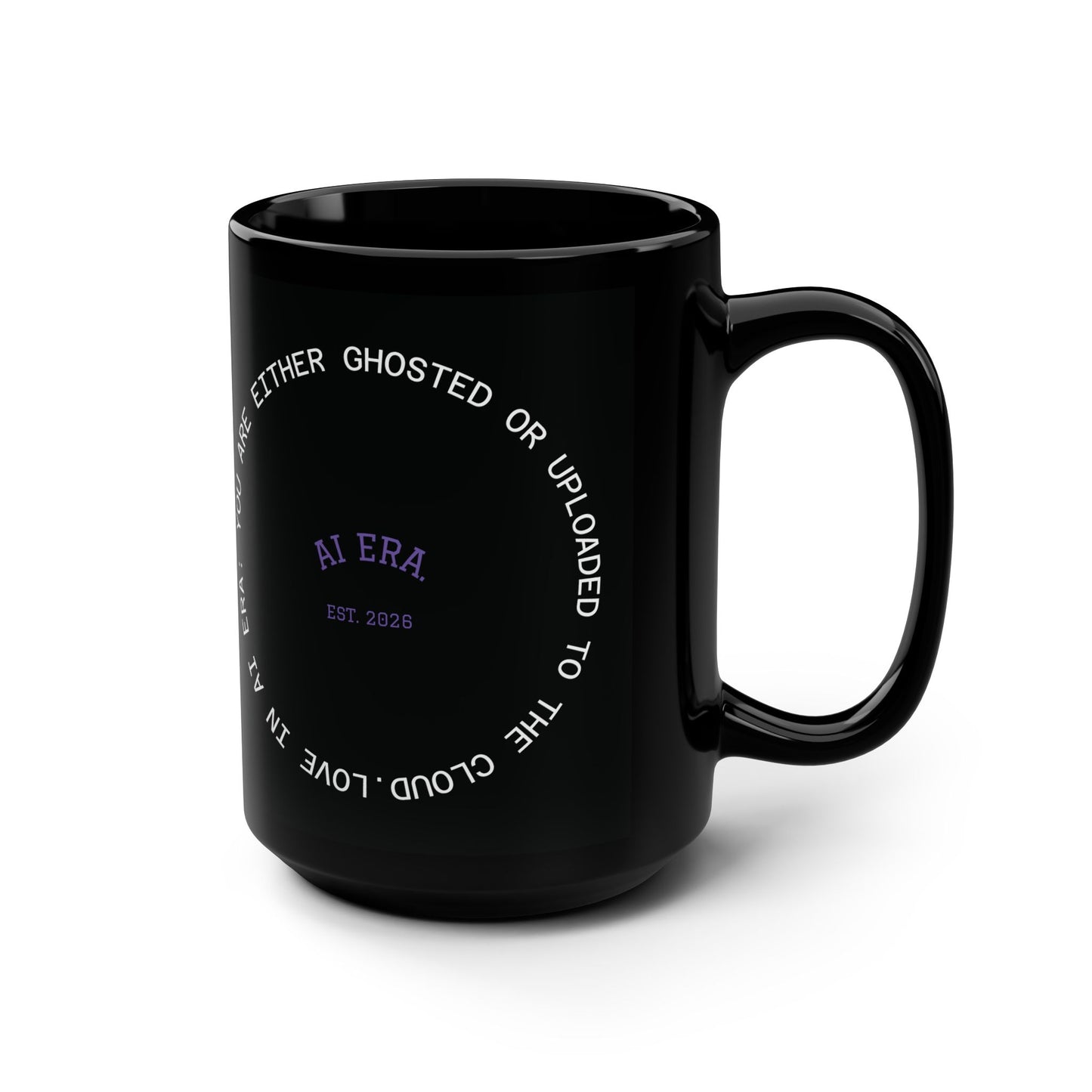 Funny Black Mug, AI Love