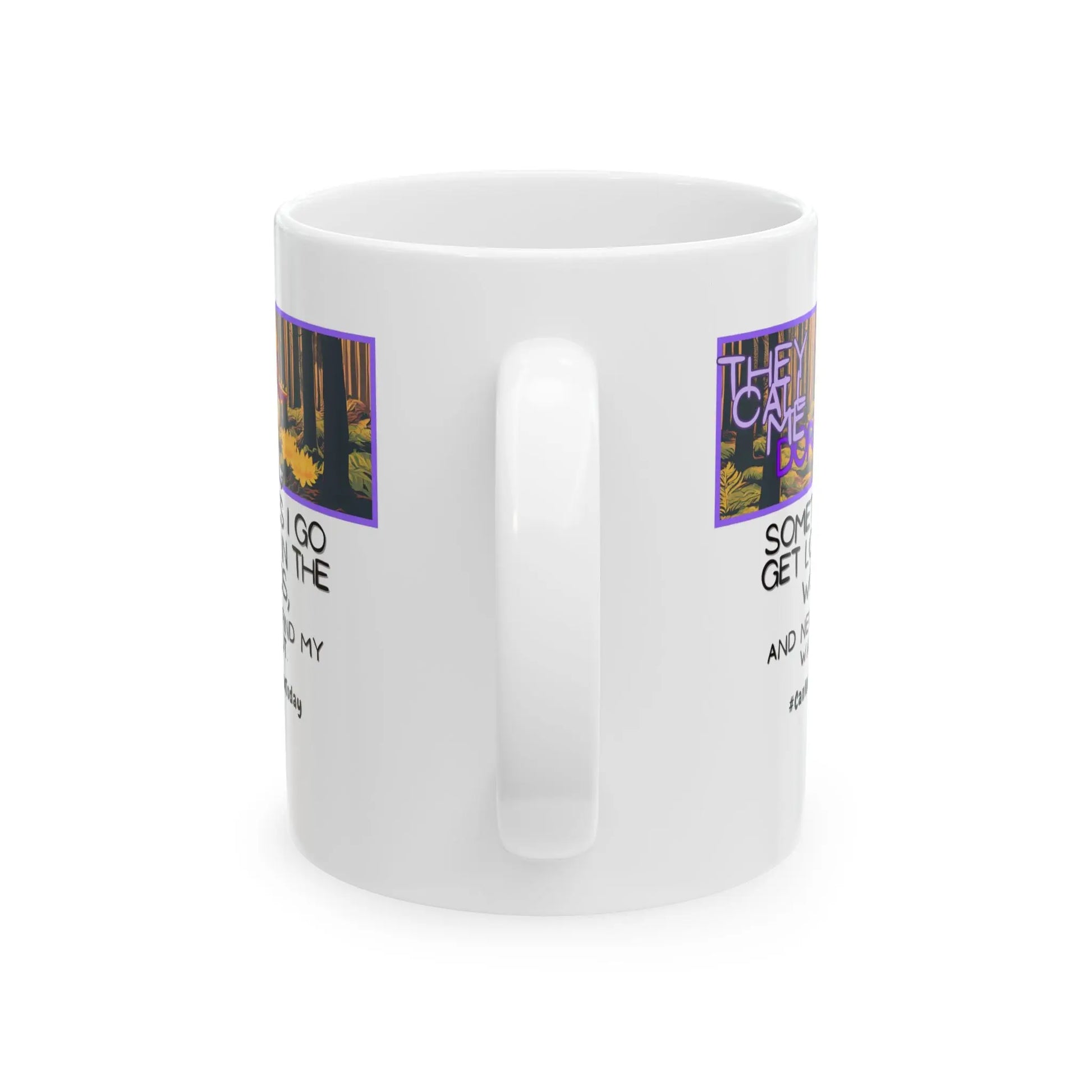 Funny Ceramic Mug, Dora #CanNotHumanToday Printify