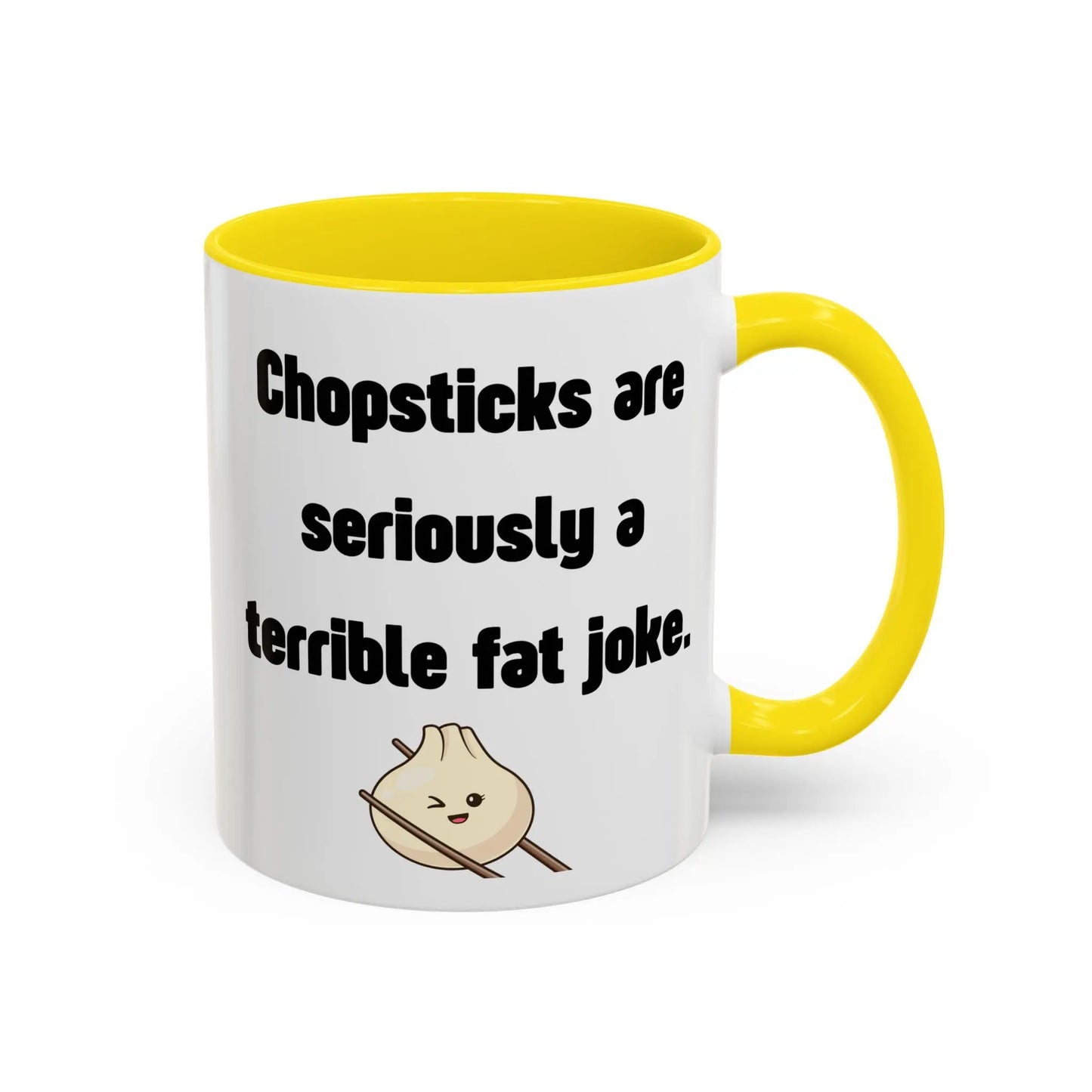 Funny Ceramic Mug, Fat Jokes Printify